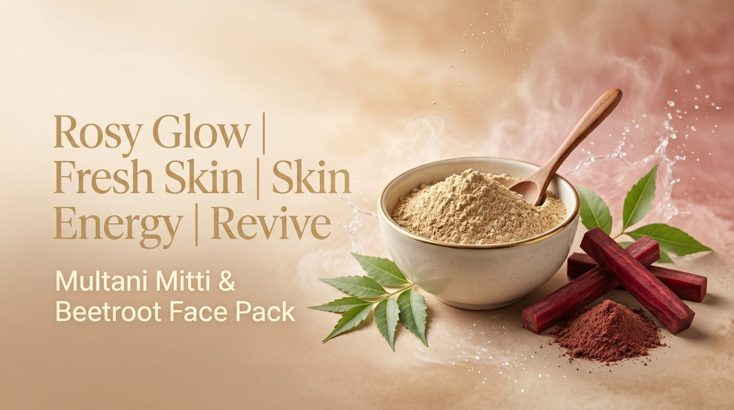 blushe natural multani mitti beetroot face pack powder | 100% natural skin glow & brightening face pack | deep cleansing, nourishing & tan removal | herbal face pack for dull & uneven skin | all skin types