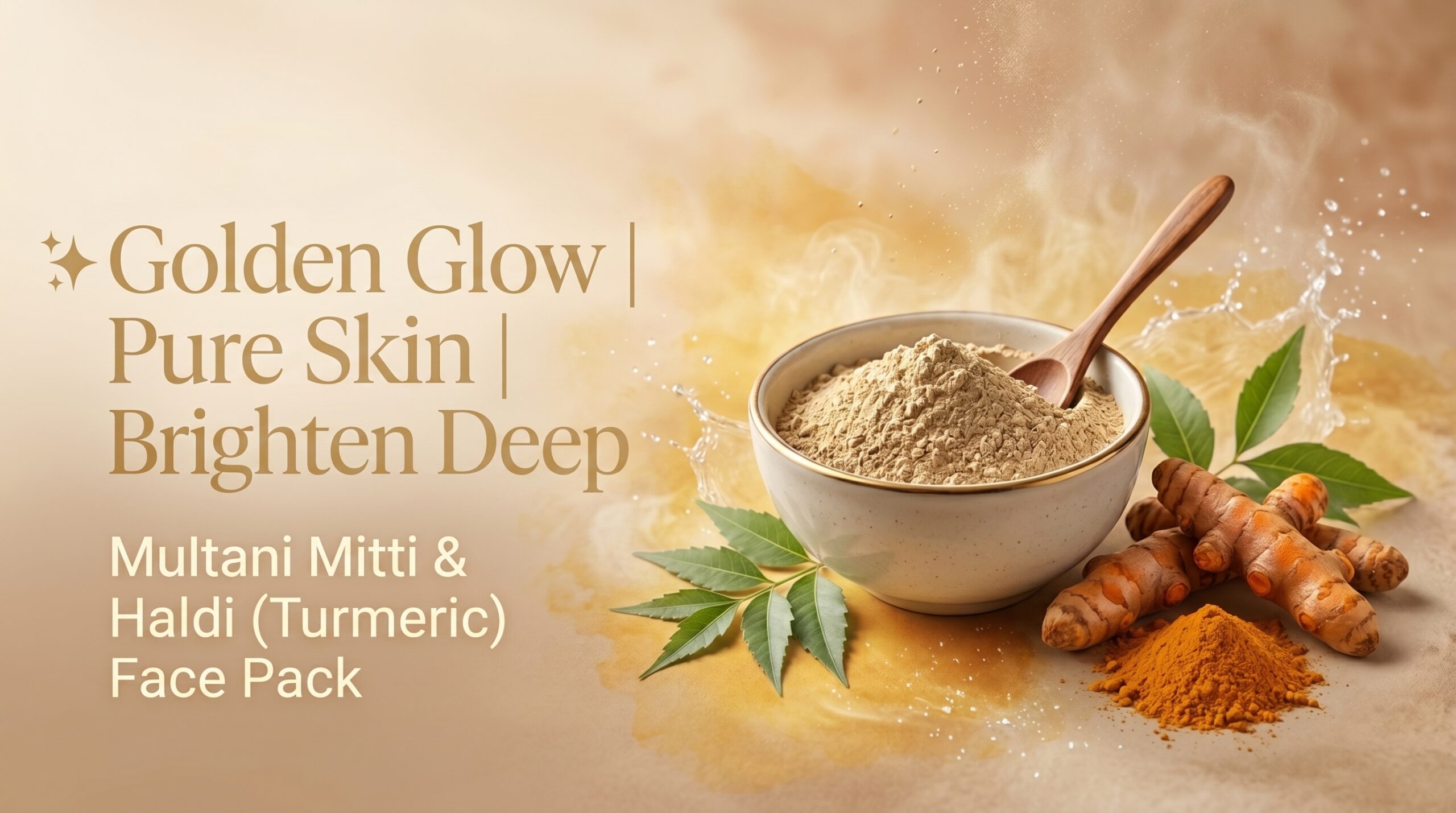 blushe natural multani mitti haldi face pack powder | 100% natural skin brightening & glow face pack | deep cleansing, anti dullness & tan removal | herbal turmeric face pack for all skin types