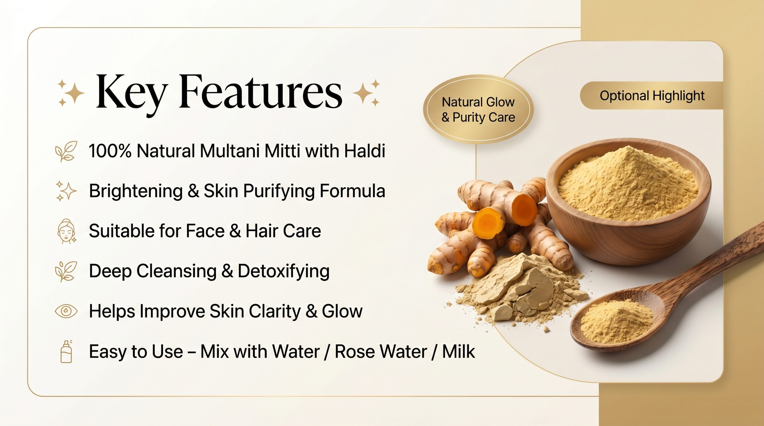 blushe natural multani mitti haldi face pack powder | 100% natural skin brightening & glow face pack | deep cleansing, anti dullness & tan removal | herbal turmeric face pack for all skin types