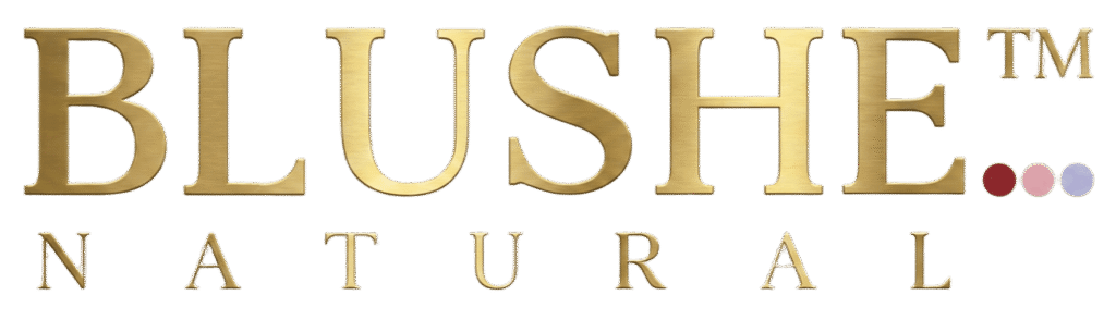 logo blushe natural gold png footer