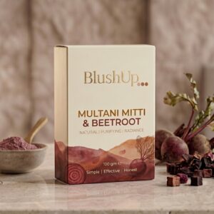 multani mitti beetroot face pack powder (100gm) | natural skin glow & brightening face pack | deep cleansing & nourishing | for dull & uneven skin