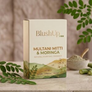multani mitti moringa face pack powder (100gm) | natural skin detox & glow face pack | deep cleansing & nourishing | for all skin types