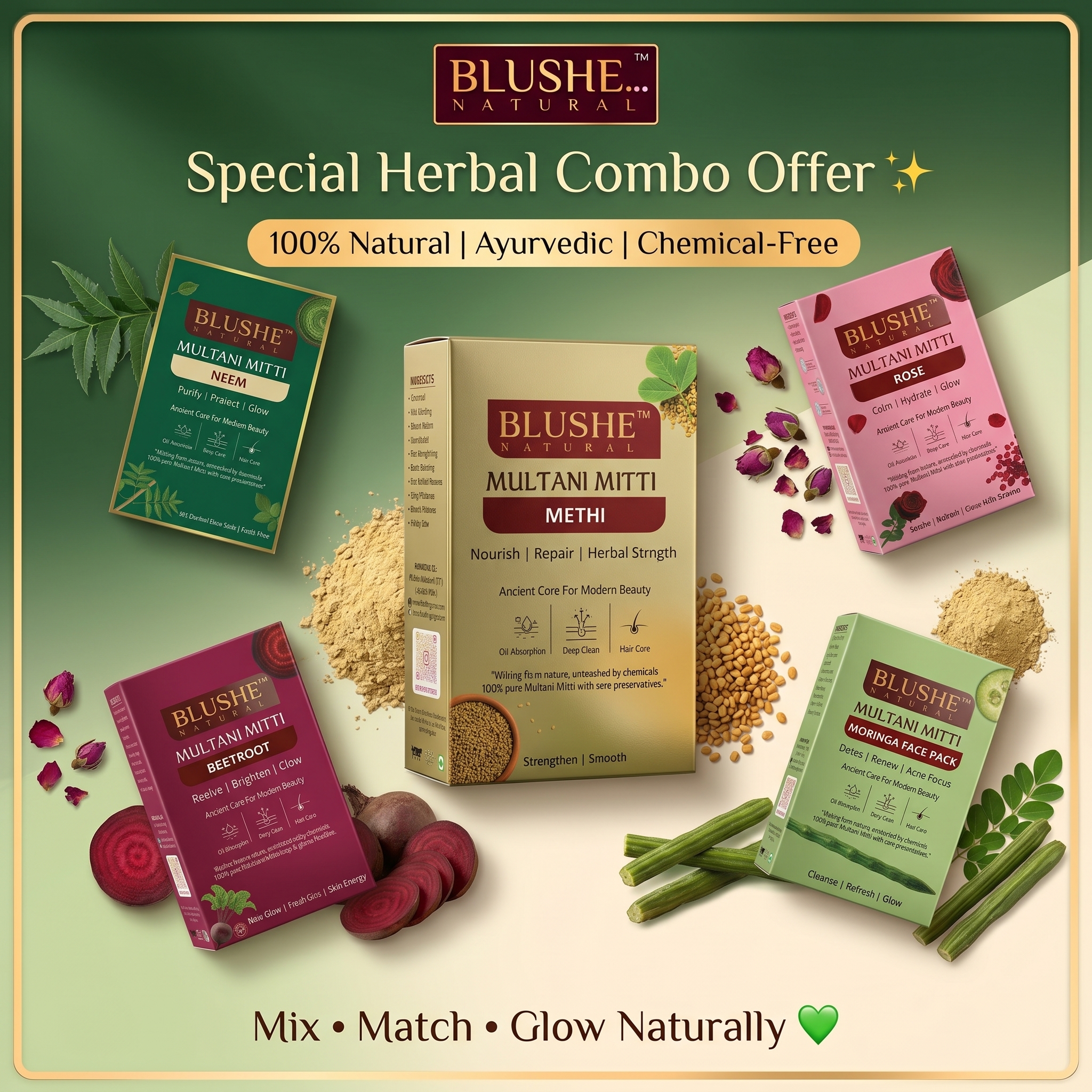 Multani Mitti Methi Face Pack - Image 9