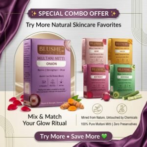 Combo Face Pack Onion, Beetroot, Haldi, Rose & Moringa