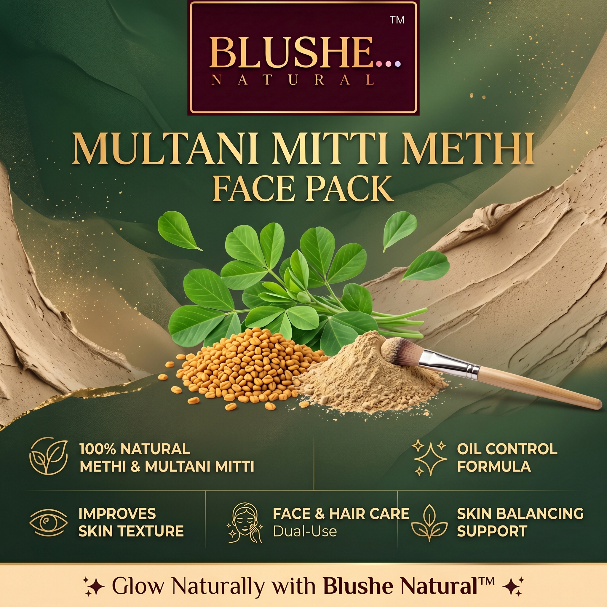 Multani Mitti Methi Face Pack - Image 4
