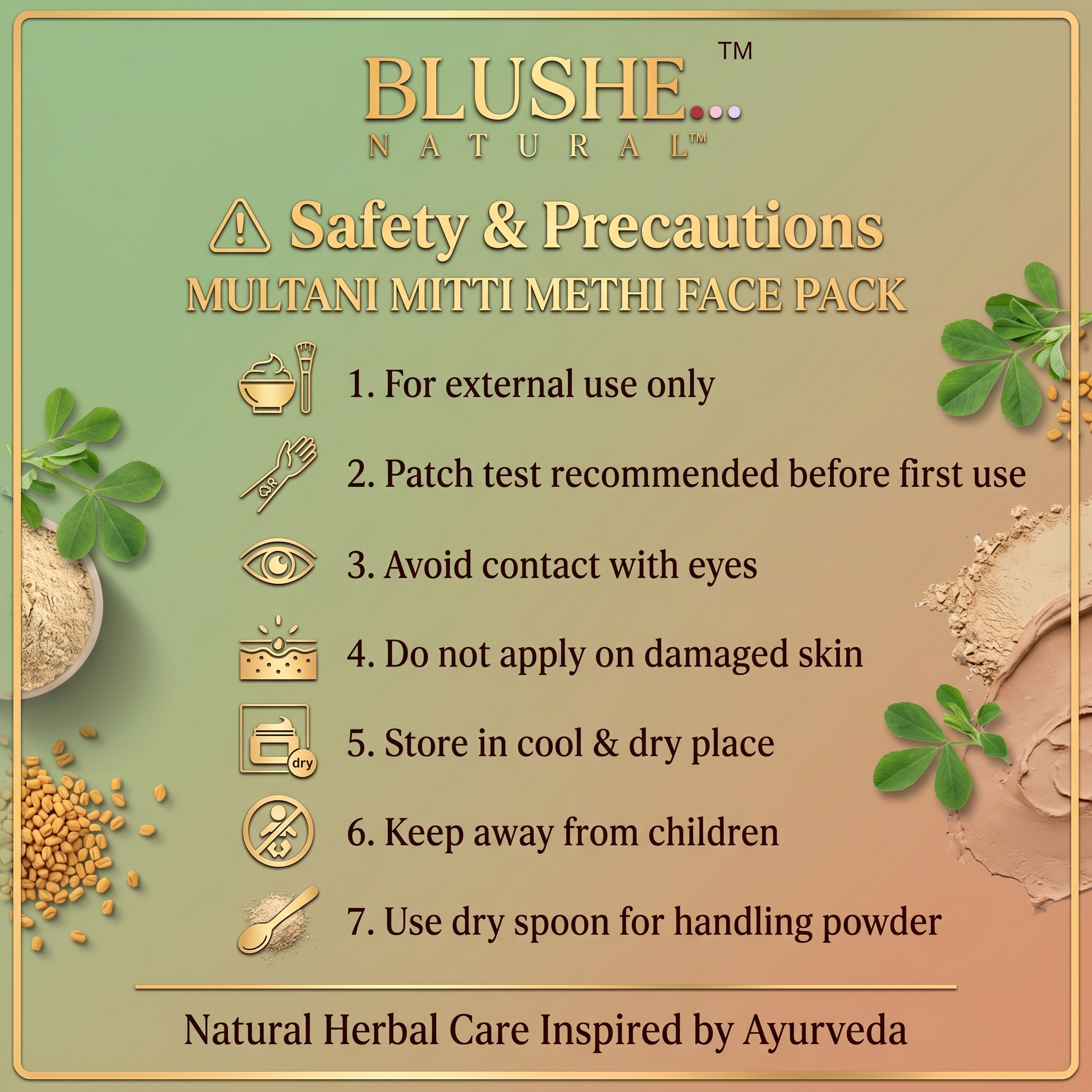 Multani Mitti Methi Face Pack - Image 8