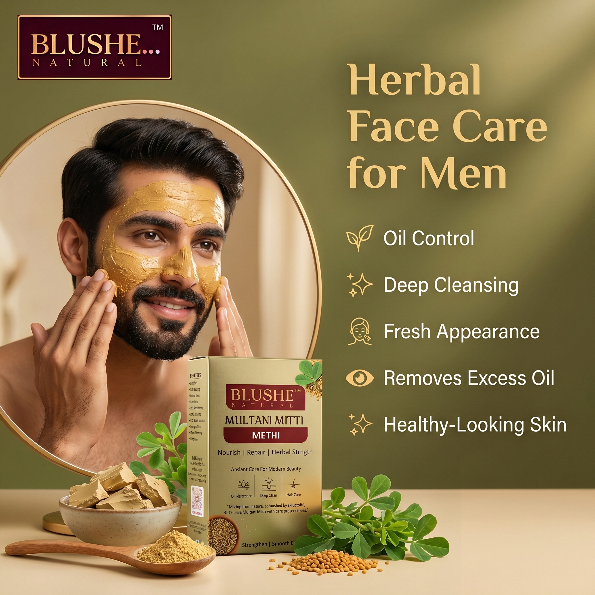 Multani Mitti Methi Face Pack - Image 7