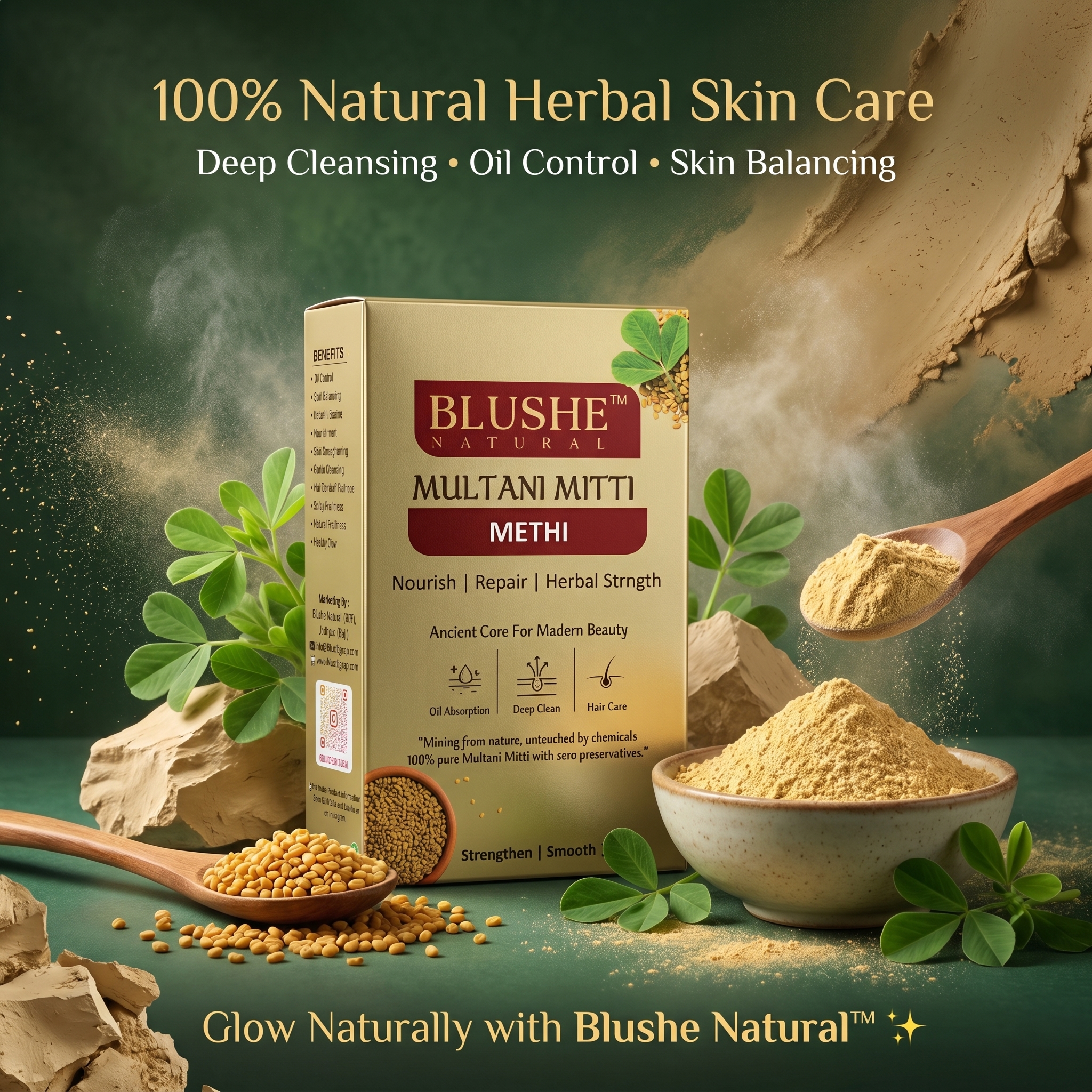 Multani Mitti Methi Face Pack - Image 2